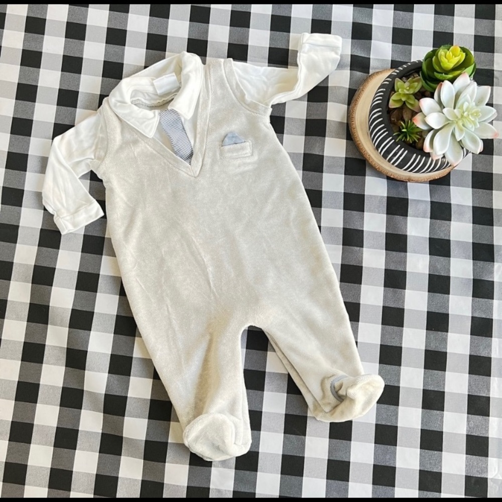 FAO dapper baby onesie romper